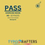 A5 32 page 8mm Feint ruled Newsprint (writing) exercise book